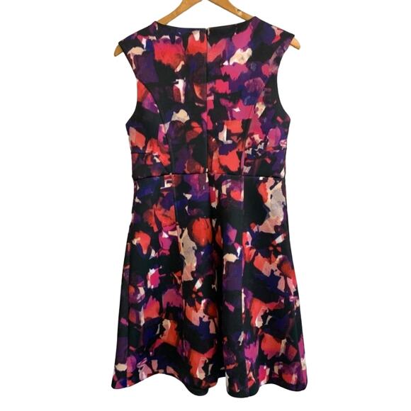 Cynthia Rowley Dark Pink and Purple Floral Mini Party Dress - Picture 9 of 9